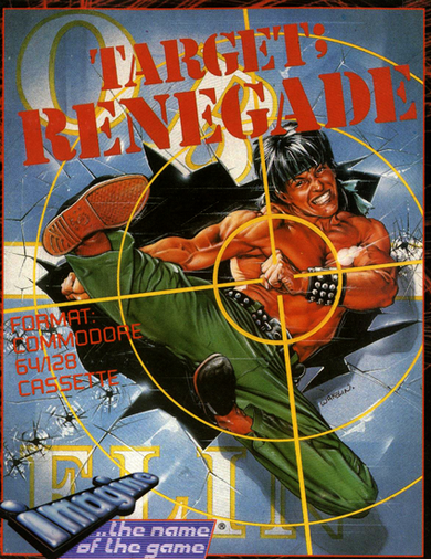 Target Renegade box art for Commodore 64